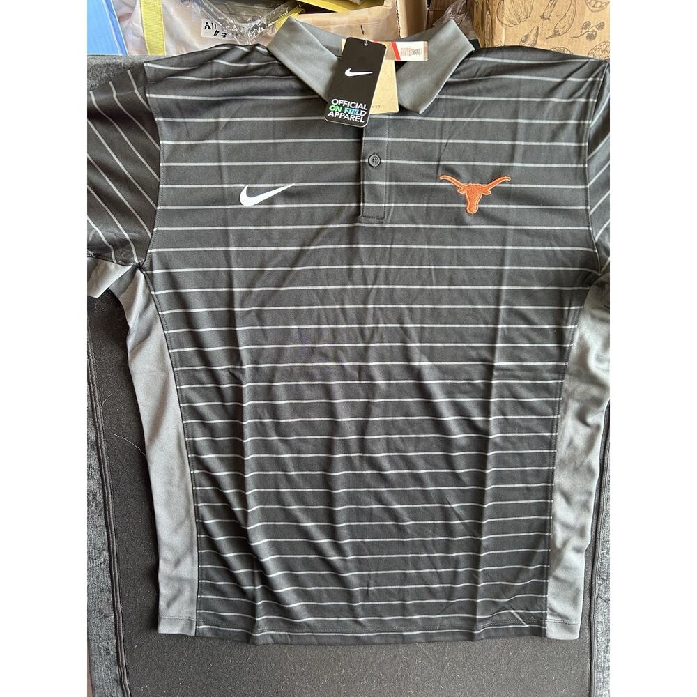 Men’s Dri-FIT Texas Longhorns Polo Shirt Size L NWT On-Field
